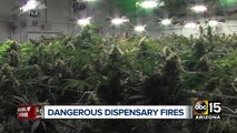 Warnings issued after medical marijuana facility fires