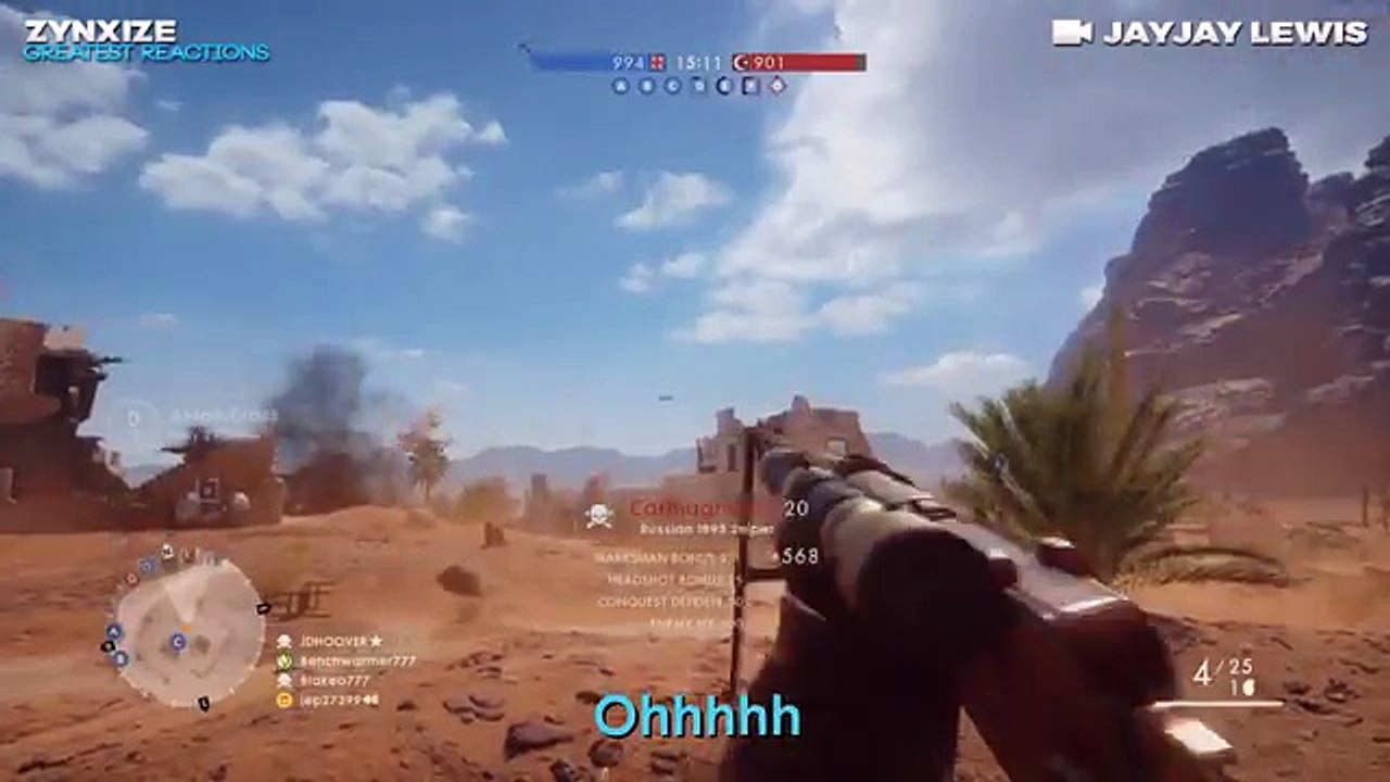 THE 50 GREATEST REACTIONS IN BATTLEFIELD 1