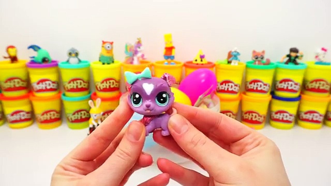 Rengarenk Gökkuşağı Dev Sürpriz Yumurta Oyun Hamuru ; Cicibiciler Tsum Tsum Minişler My Li