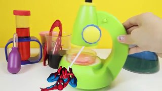 The Science Lab with Spiderman, Superman, Batman | Disney Junior Toys