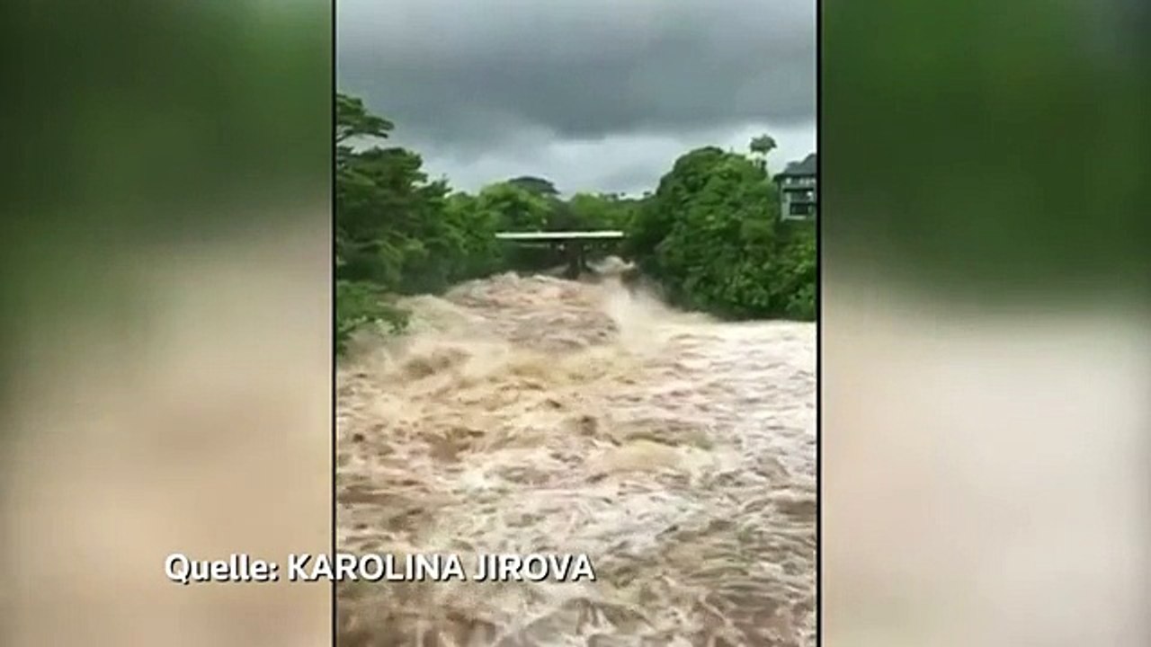 Über hawaii: hurrikan lane verliert an wucht