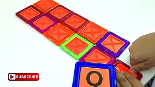 Big ABC CUBE. Making alphabet cube with Magplayer magnetic blocks.Lets play kids.