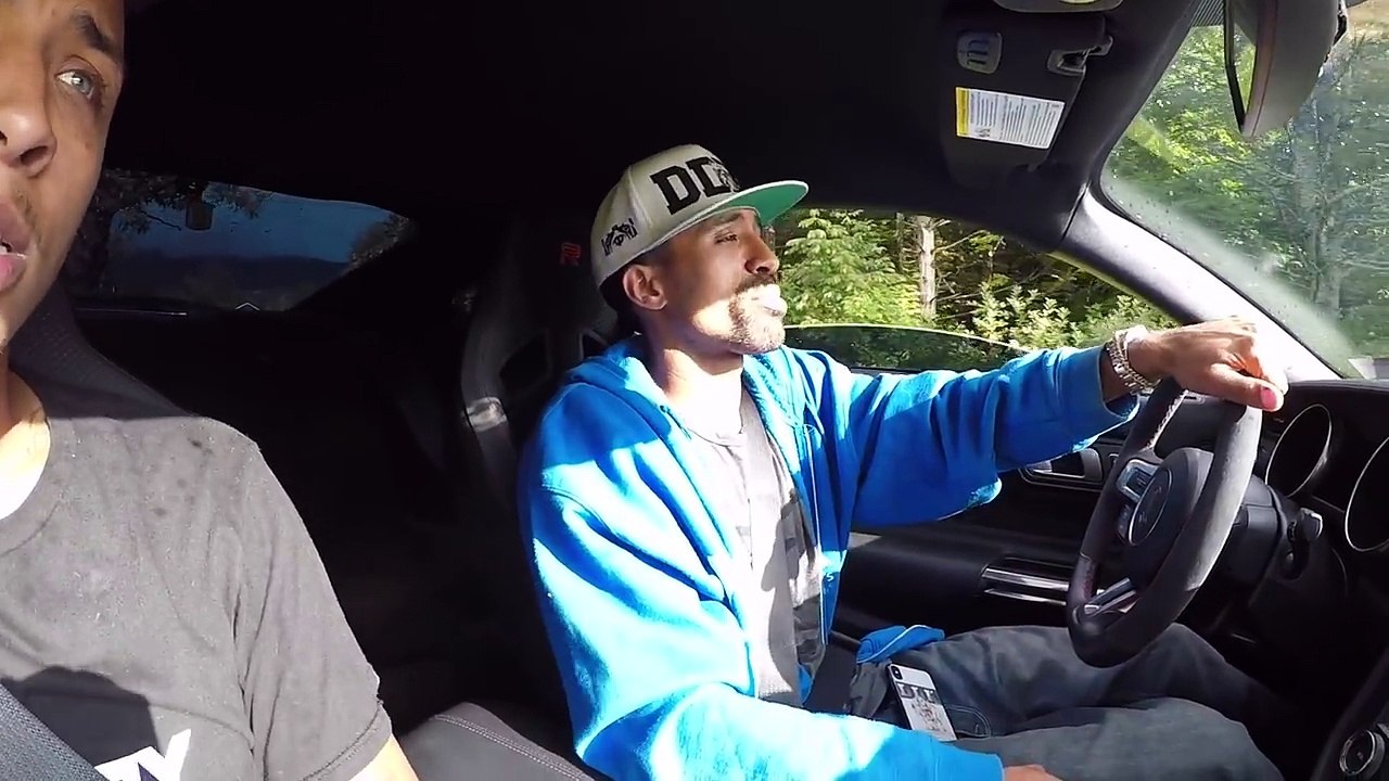 WE ALMOST CRASHED HIS MUSTANG GT350R INTO A TRUCK!!