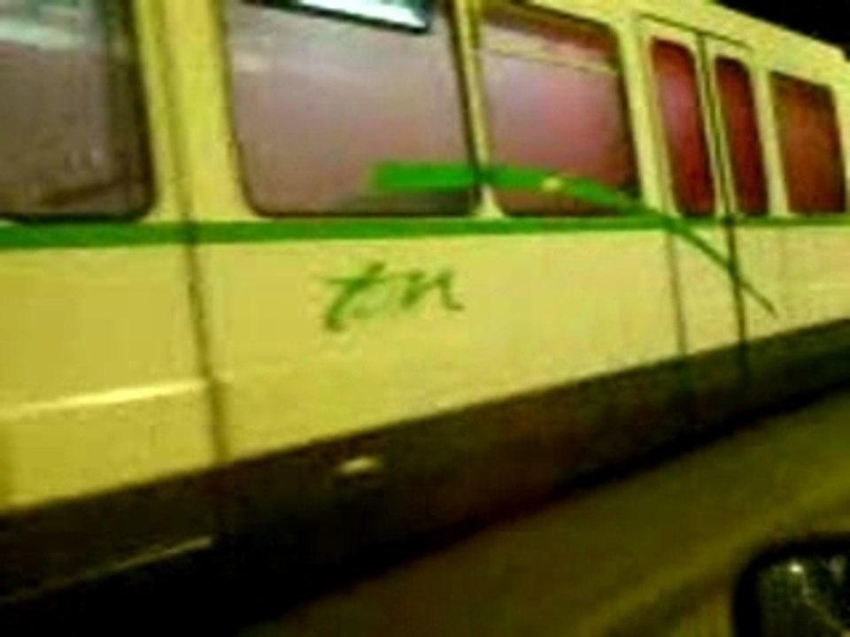 tram en feu