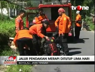 Pencarian Pendaki di Merapi Terkendala Suhu Panas Kawah
