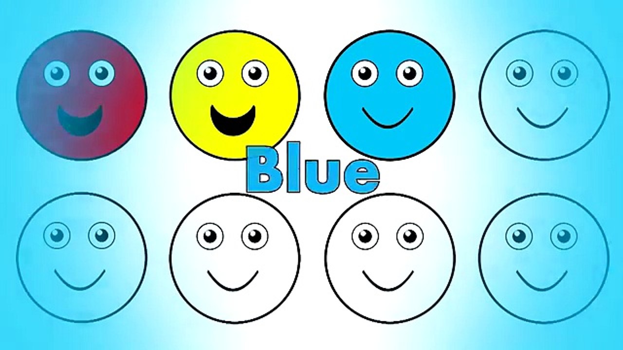 Smiley Faces Colouring Pages for Kids