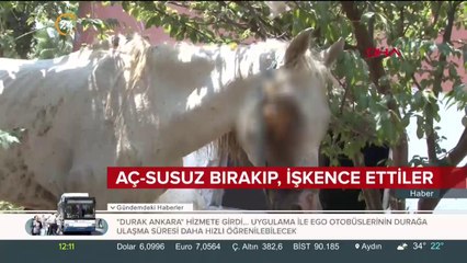 Gözünü oydular yetmedi, aç-susuz bıraktılar.
