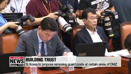 S. Korea to propose removing guard posts at certain areas of DMZ