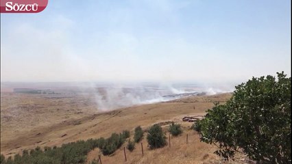 Göbeklitepe'de yangın çıktı