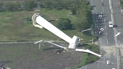 日 태풍 피해 속출...풍력발전기도 '전복' / YTN