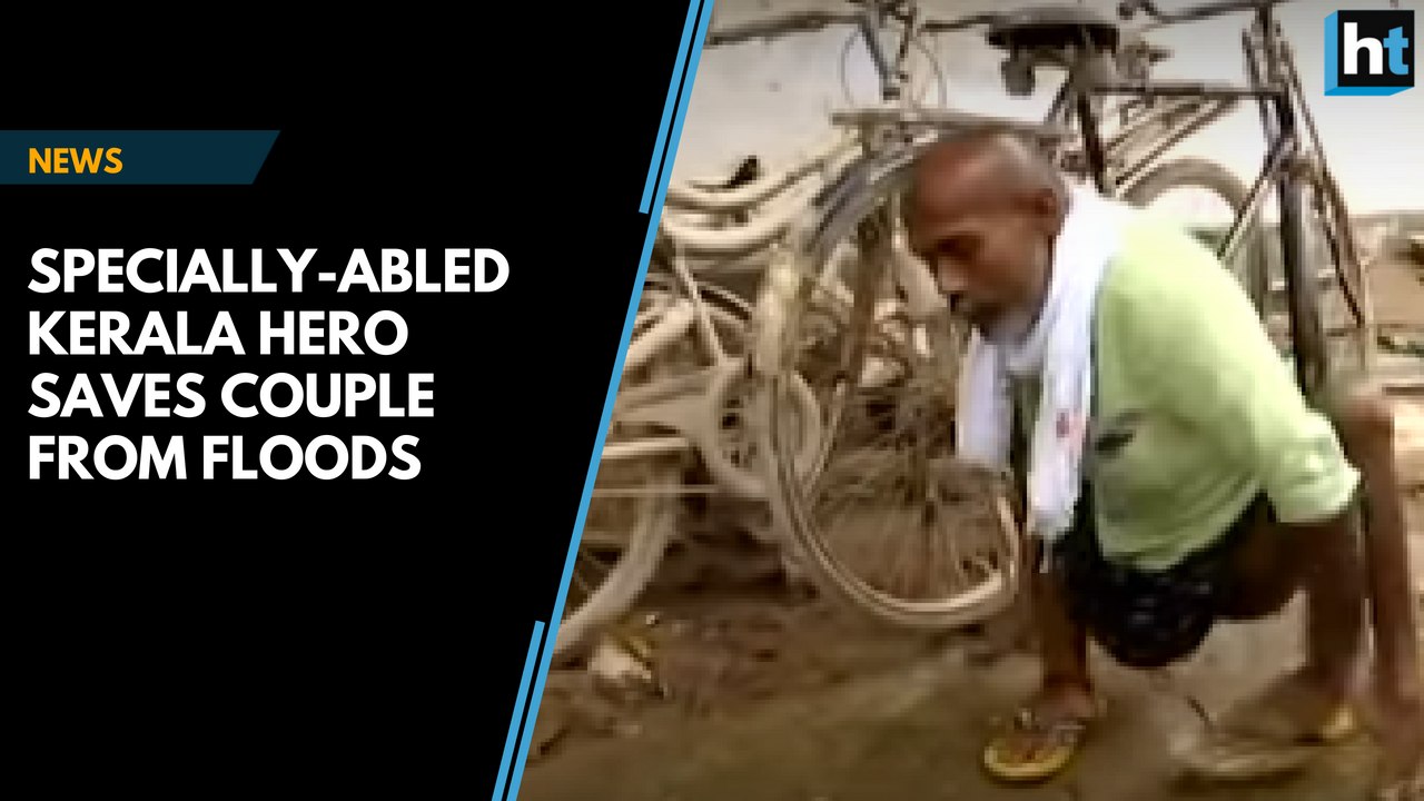Specially-abled Kerala hero saves couple from floods