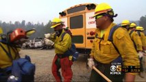 Singing Samoan firefighters lift spirits in fight against California wildfires