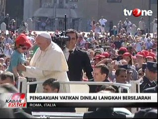 Vatikan Akui Palestina Sebagai Negara