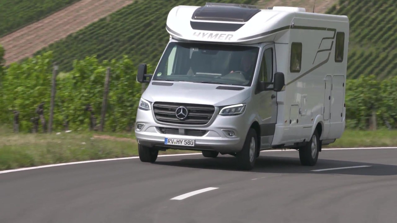 Hymer RV B-MC T on the basis of the new Mercedes-Benz Sprinter Driving Video