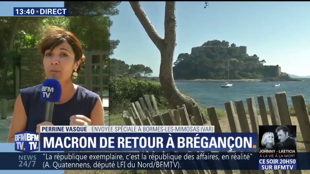 Emmanuel Macron de retour au fort de Brégançon pour le week-end