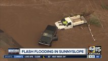 Monsoon storm causes flash flooding in Sunnyslope