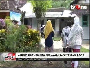 Ubah Kandang Ayam Jadi Taman Baca