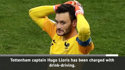 Download Video: Tottenham goalkeeper Lloris charged with drink-driving