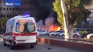 Panic as car bomb explodes near governor's office in Turkish city