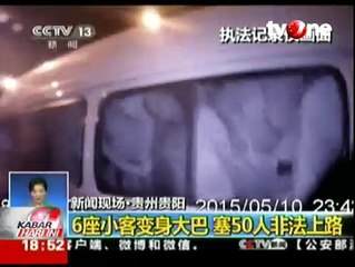 Angkut 50 Orang dalam 1 Minibus, Polisi Tilang Sang Sopir