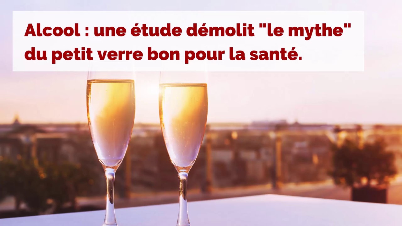 Alcool : une étude démolit « le mythe » du petit verre bon pour la santé