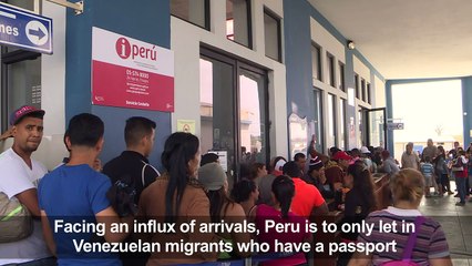 Venezuelans rush to Peru ahead of passport deadline