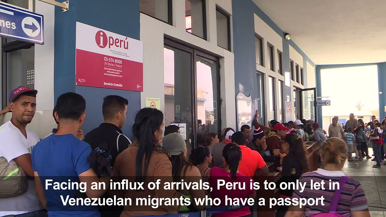 Venezuelans rush to Peru ahead of passport deadline