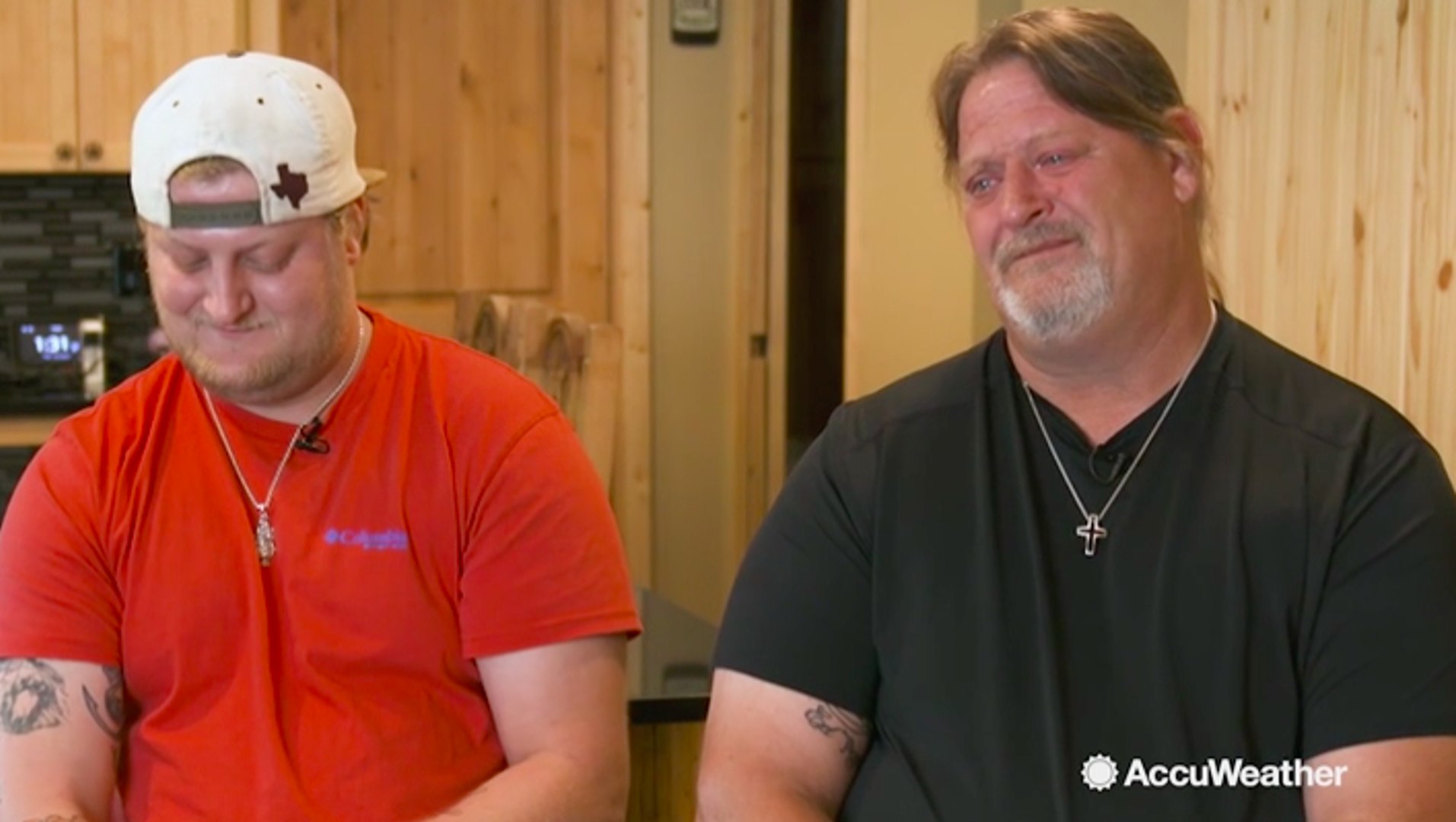 ⁣Faces of the Storm: Father and son emotionally recount rescuing more than 100 Harvey flood victims