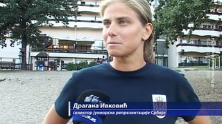Ženska juniorska vaterpolo reprezentacija na pripremama na Borskom jezeru, 24.avgust 2018. (RTV Bor)