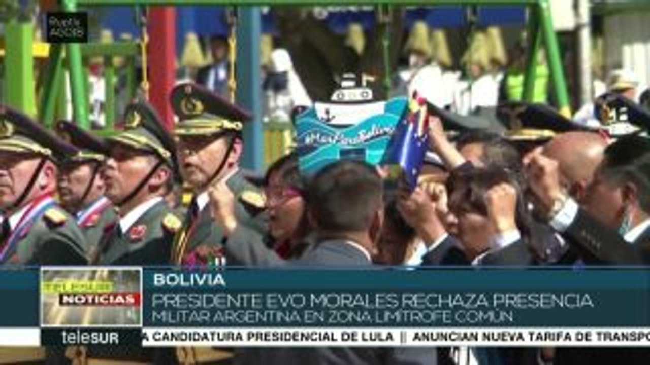 Evo Morales rechaza la presencia militar argentina en la frontera