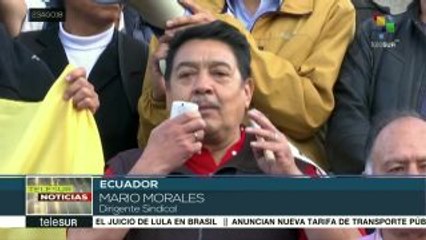Marchan en Ecuador en rechazo al incremento del precio de la gasolina