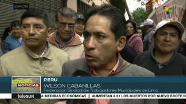 Perú: obreros municipales exigen ser excluidos de la Ley Servir