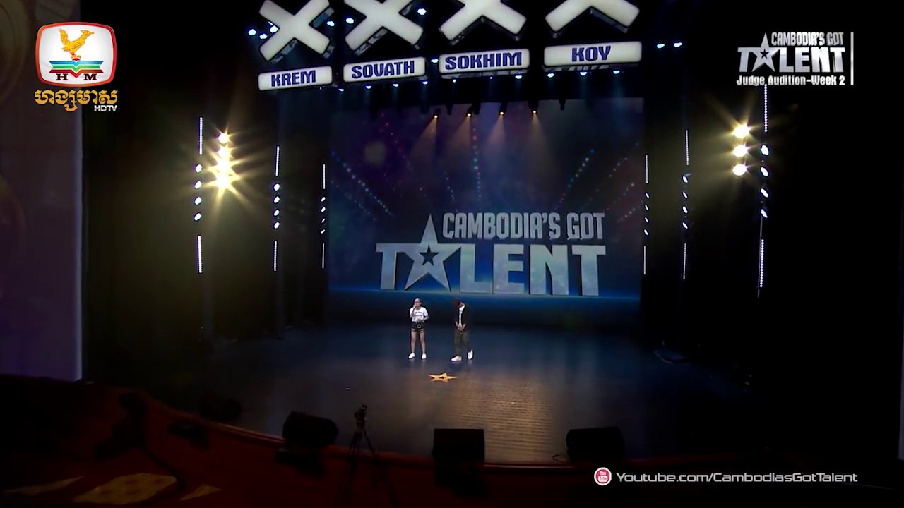 Cambodia’s Got Talent Season 2, Judge Audition Week 2, លីនដា និង វីរៈ ច្រៀងរ៉េប