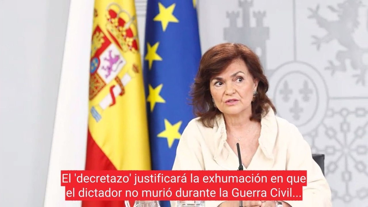 El Gobierno aprueba el decreto ley para exhumar a Franco