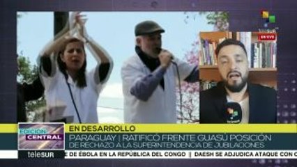 Paraguayos protestan contra nueva ley de jubilaciones