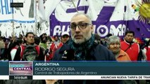 Argentina: gremios continúan protestas contra medidas económicas
