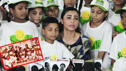 Daisy Shah Celebrates her Birthday with Smile Foundation Kids; Watch video | FilmiBeat