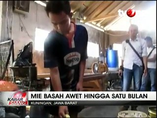 Aparat Polisi Kuningan Gerebek Pabrik Mie Berformalin