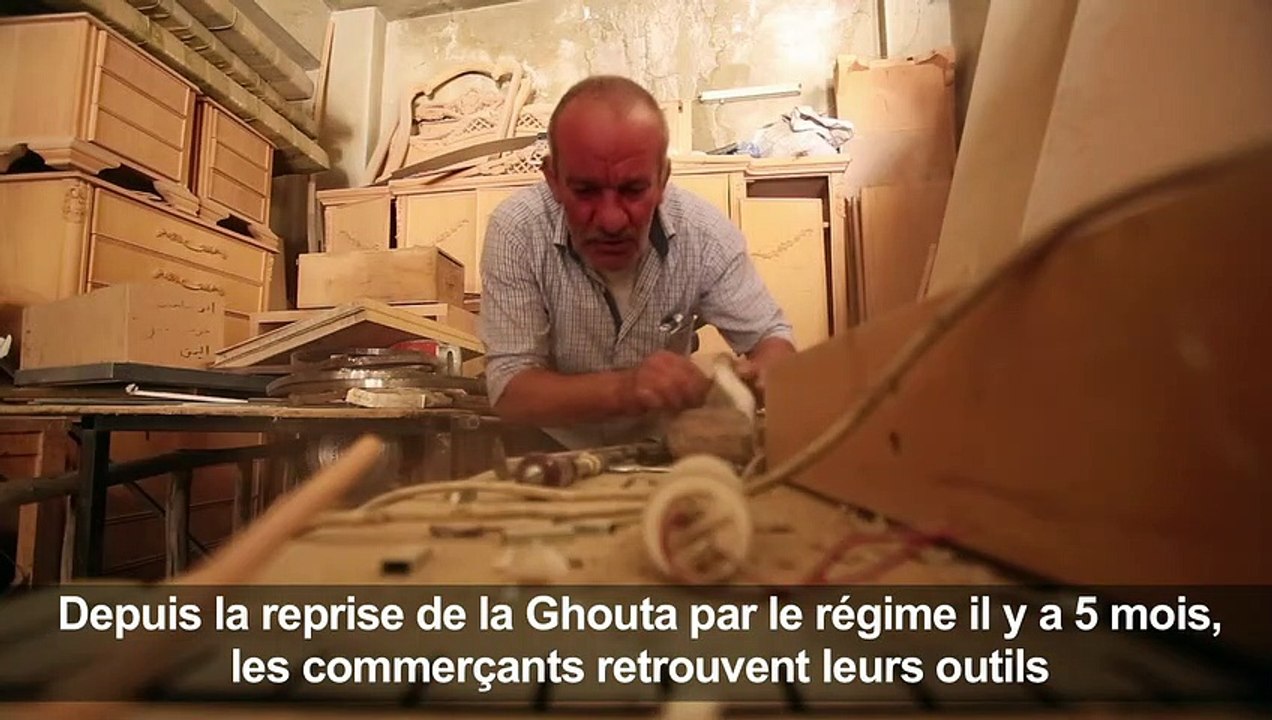 Syrie: les menuisiers de la Ghouta dépoussièrent leurs ateliers