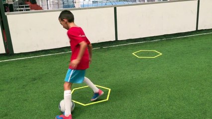 MATHIS GASC AVEC L'ASPTG STAGE FOOT - FIVE PERPIGNAN - 24.08.2018 - N°2