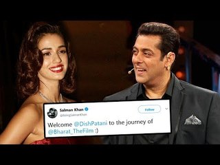 सलमान खान बड़े प्यार से किया दिशा पटनी का भारत फिल्म में स्वागत