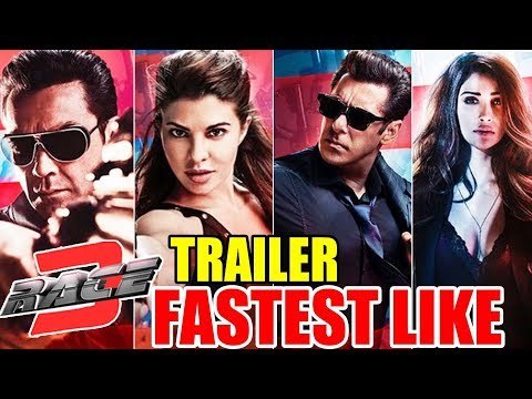 सलमान के 'रेस 3' के ट्रेलर ने तोड़े सारे रिकॉर्ड्स | 'यूट्यूब' का सबसे ज्यादा पसंदीदा बॉलीवुड ट्रेलर