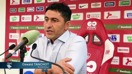 Après Brest - HAC (0-1), réaction d'Oswald Tanchot