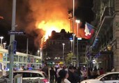 Huge Fire Erupts Near Zurich Station