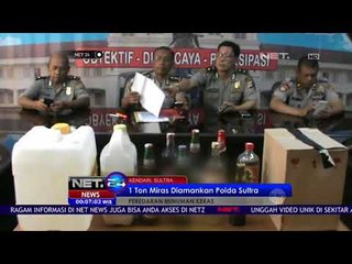 Polda Sultra Menyita 1 Ton Miras-NET24