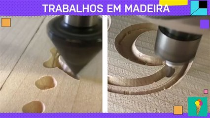 Trabalhos feitos em madeira
