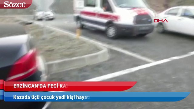 Erzincan'da feci kaza yedi kişi hayatını kaybetti