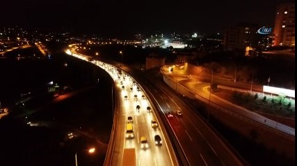 TEM'de Dönüş Yoğunluğu Havadan Görüntülendi