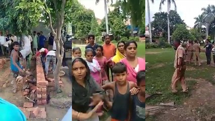 अंबेडकर पार्क में मंदिर शिफ्ट किए जाने का दलितों ने किया विरोध, समझाने गई पुलिस से भी भिड़ गए
