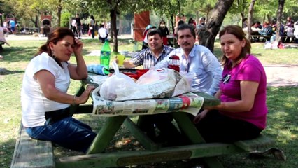 Bayram tatilini piknikte geçirdiler